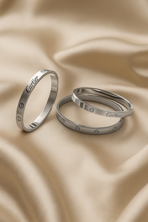 Cartier Style Band - Silver